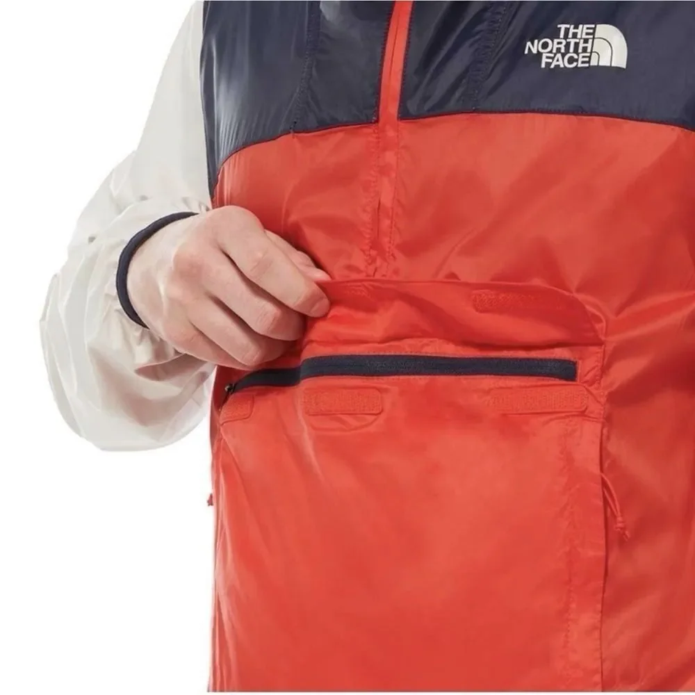 The North Face Fanorak Windwall Packable Windbreaker Jacket Color block Men's S